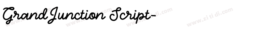 GrandJunction Script字体转换